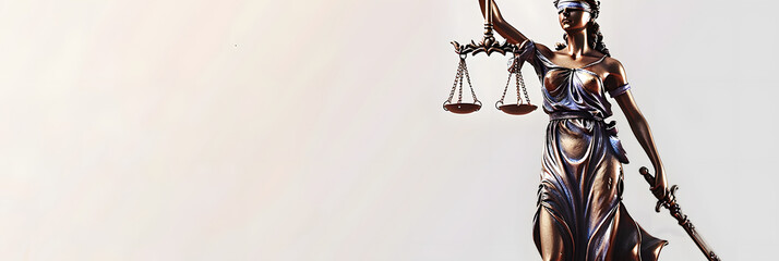 simple banner for a law firm on white background style photostock