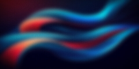 This abstract illustration showcases flowing, vibrant streaks of blue, red, and teal on a dark background, creating a dynamic and modern design. Perfect for digital art, backgrounds