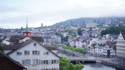 Stunning Central Zurich Cityscape, Switzerland