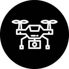 Dron vector icon style