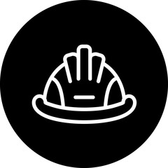 Hard hat vector icon style