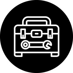Toolbox vector icon style