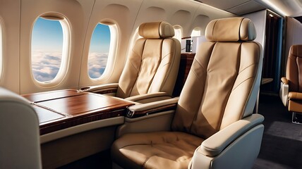 First class business luxury seats for vacations