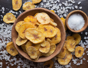 Fototapeta premium Banana Chips Food
