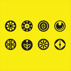 Circle Icon Set Design