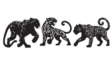 Panther vector silhouette illustration
