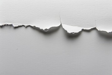 artistic piece showcasing torn paper in a minimalist abstract style, emphasizing texture and simplicity.