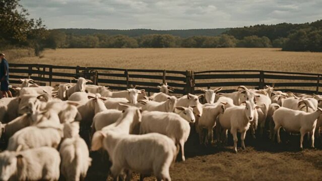 Embracing the rural life, where every day is an adventure in goat farming. From dawn till dusk, the goats keep us busy and happy