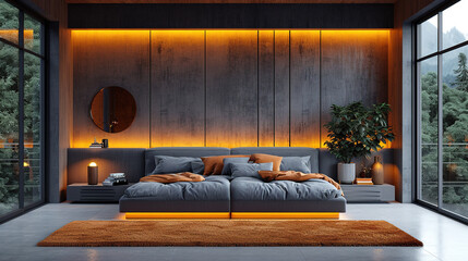 modern bed room