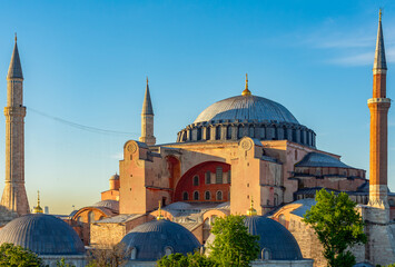 Hagia Sophia Grand Mosque in center of Istanbul, Turkey