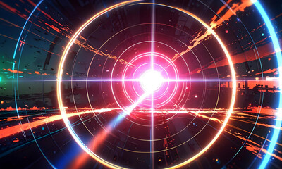 Obraz premium エネルギーの焦点