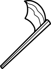 cartoon caped ghost, fun, halloween, line drawing, wear white, coloring book, illustration