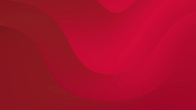 Minimalist red gradient wave pattern loop background animation.