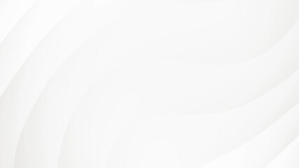 Abstract white waves sleek loop background animation. - Powered by Adobe