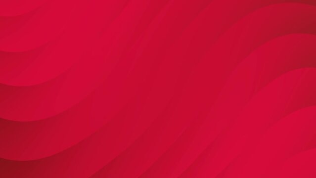 Modern abstract red gradient wave pattern loop background animation.