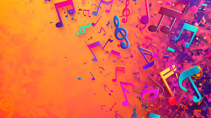 Retro Music Gear in a Colorful Creative Setting