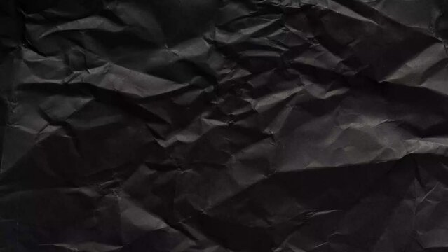 Seamless paper texture background for overlays. Looping dark grunge paper texture. Paper stop motion background. Black paper texture background. Surface Texture Background with Dark Grunge Highlights.