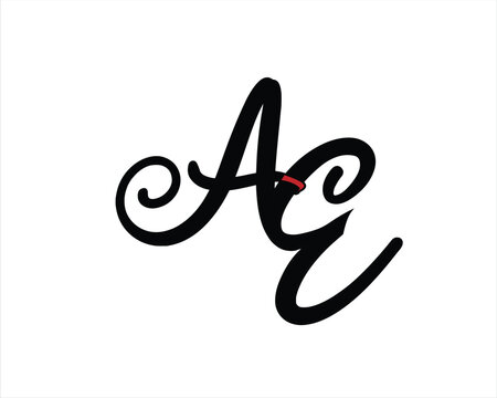 AE EA LOGO MONOGRAM ICON SIGN