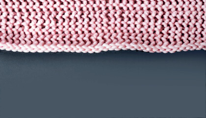 Pink color knitted wear, fabric, craft product, crochet, sweater, texture pattern with copy space for advertising or wallpaper, Textile knitting garment industry concept