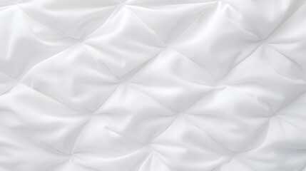 Obraz premium White fabric mattress texture top view background