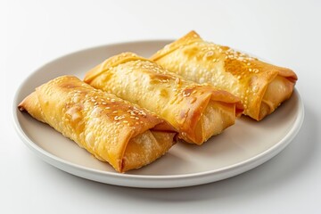 Baked Egg Rolls with Stir-Fried Veggies and Tender Chicken