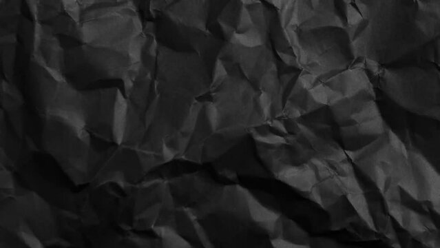 Seamless paper texture background for overlays. Looping dark grunge paper texture. Paper stop motion background. Black paper texture background. Surface Texture Background with Dark Grunge Highlights.