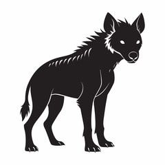 Hyena animal vector and illustration