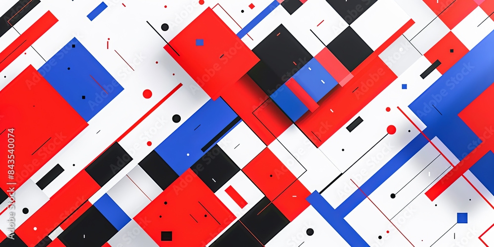 Poster abstract geometric background with rectangles and lines. vector illustration for your design