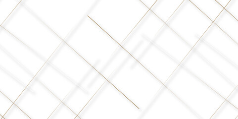 Obraz premium Abstract white background with golden lines Vector. geometric pattern squares and triangle shape. geometric random chaotic lines background. creative web line on transparent background .