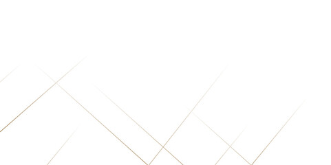 Abstract white background with golden lines Vector. geometric pattern squares and triangle shape. geometric random chaotic lines background.  creative web line on transparent background .