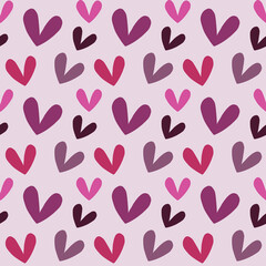 seamless pattern with hearts