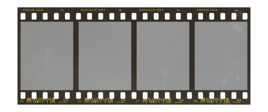 Film frame photo strip high-resolution blank filter. 35mm scan template texture effect. Trendy editable camera roll social stories design. Isolated vintage analog cinema empty scratches mockup.