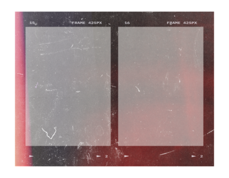 Film frame photo strip high-resolution blank filter. 35mm scan template texture effect. Trendy editable camera roll social stories design. Isolated vintage analog cinema empty scratches mockup.