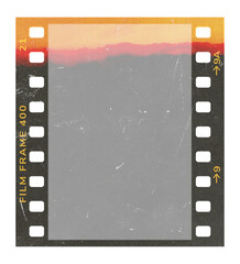 Film frame photo strip high-resolution blank filter. 35mm scan template texture effect. Trendy...