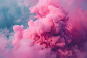Fototapeta premium Macro shot of coloured smoke