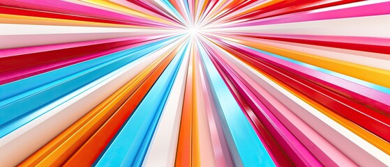 Abstract geometric background with radial symmetry and bright colors