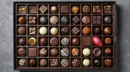 Beautiful chocolate box for gift.