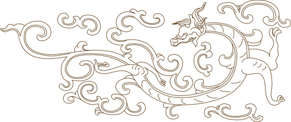 Sketch illustration silhouette vector drawing detail design ornament engraving icon logo ethnic vintage traditional classic 