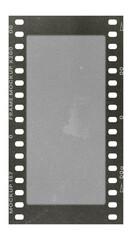 Film frame photo strip high-resolution blank filter. 35mm scan template texture effect. Trendy editable camera roll social stories design. Isolated vintage analog cinema empty scratches mockup.