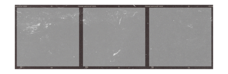 Film frame photo strip high-resolution blank filter. 35mm scan template texture effect. Trendy editable camera roll social stories design. Isolated vintage analog cinema empty scratches mockup.
