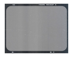 Film frame photo strip high-resolution blank filter. 35mm scan template texture effect. Trendy...