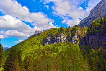 Alpsteingebirge bei Wasserauen, Kanton Appenzell Innerrhoden (Schweiz)