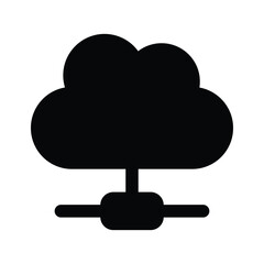 Get this creative icon of cloud network in trendy style