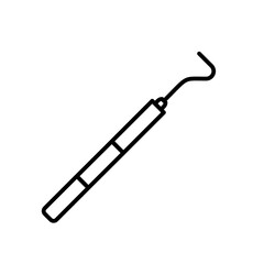 Dental Pick Icon, Ideal for Dental Care and Hygiene Illustrations