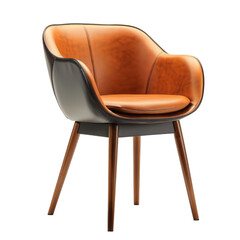 Modern Brown Leather Chair