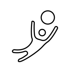 Soccer Player with Ball Icon, Ideal for Sports and Team Illustrations