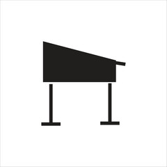 Fototapeta premium school table vector icon line template