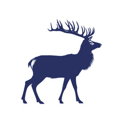 deer vector,  deer silhouette,  deer illustration