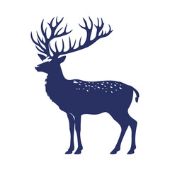 deer vector,  deer silhouette,  deer illustration