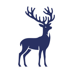 Obraz premium deer vector, deer silhouette, deer illustration